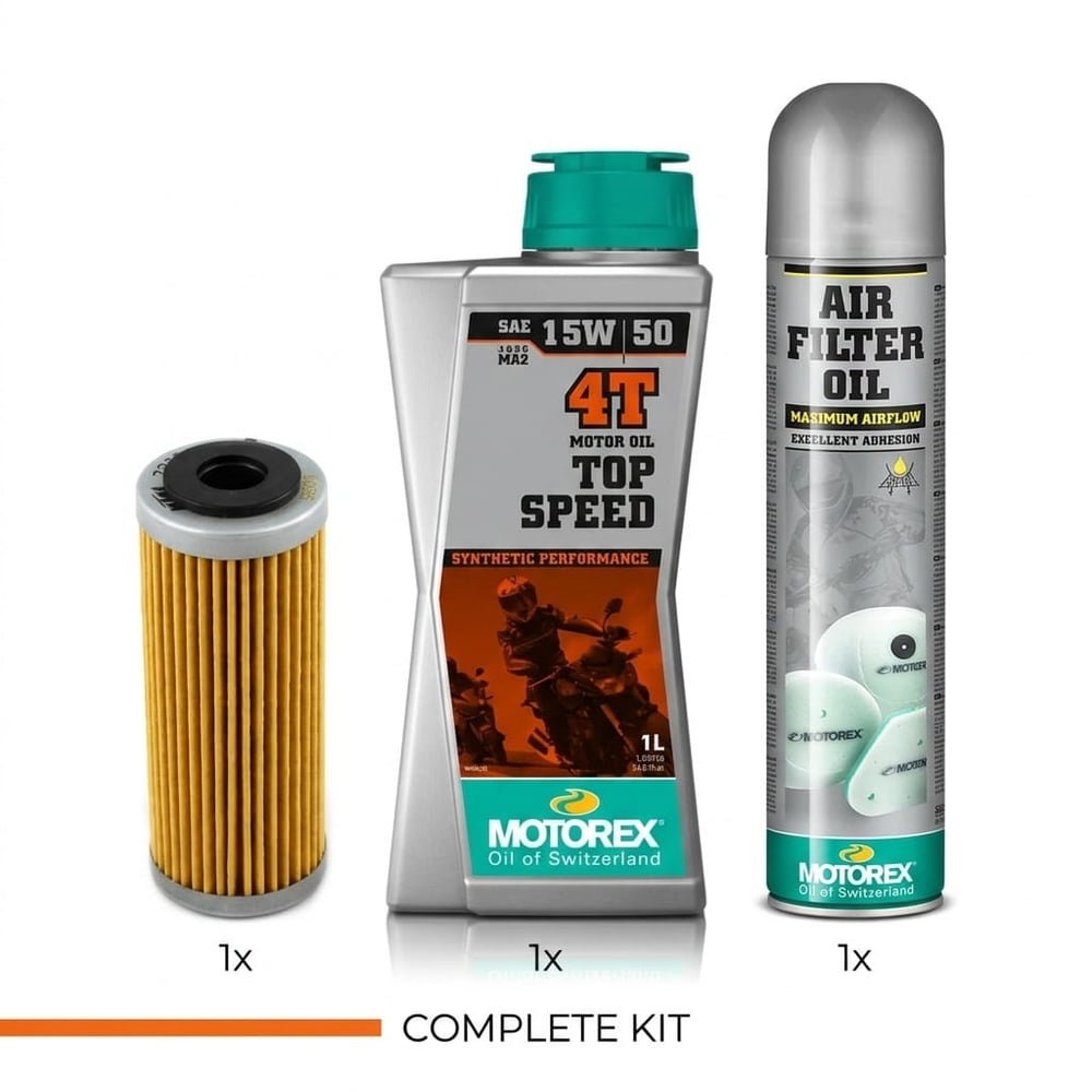 4T Oil Service + Motorex Filter Oil kit