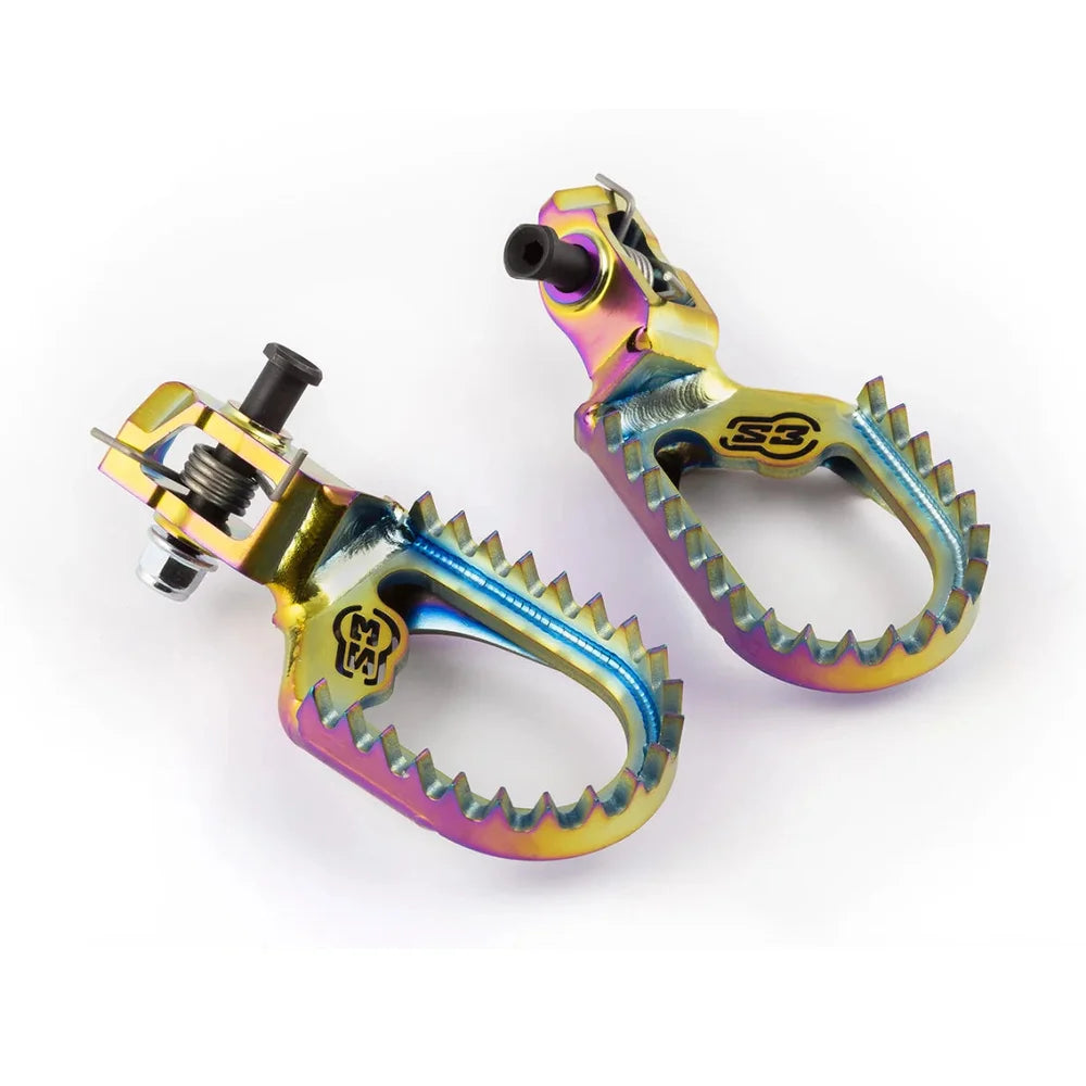 TITANIUM S3 FOOTPEGS KTM/HUSQVARNA/GASGAS 2024-2027 mx/enduro 8mm back / 10mm low