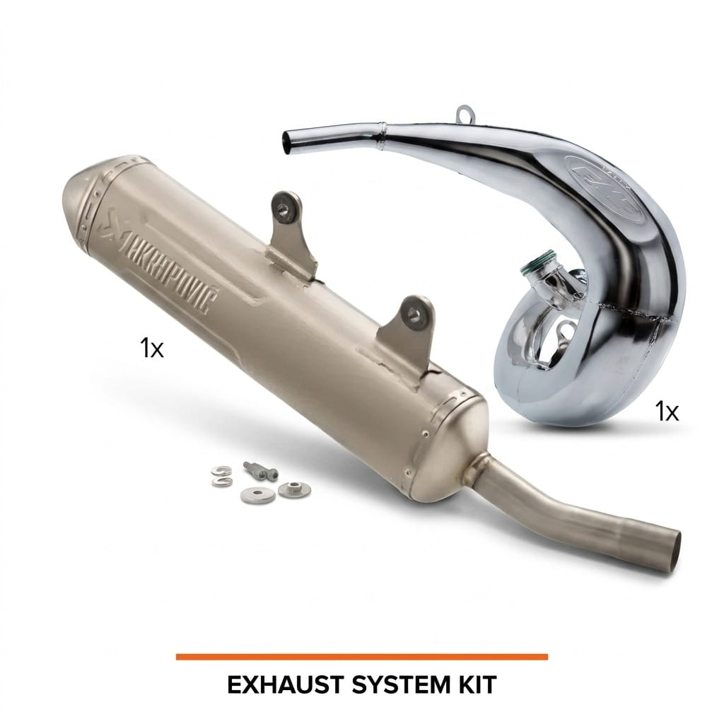 Akrapovic Slip-on + FMF Fatty 250/300 kit