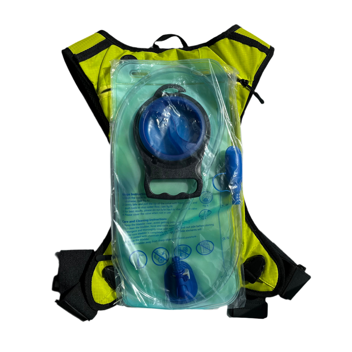 4L Enduro Backpack Yellow with 2L Water