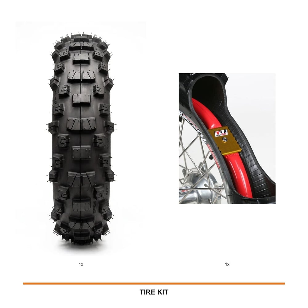 IRON GRIP XC95 Medium Rear + Tubliss 18 kit