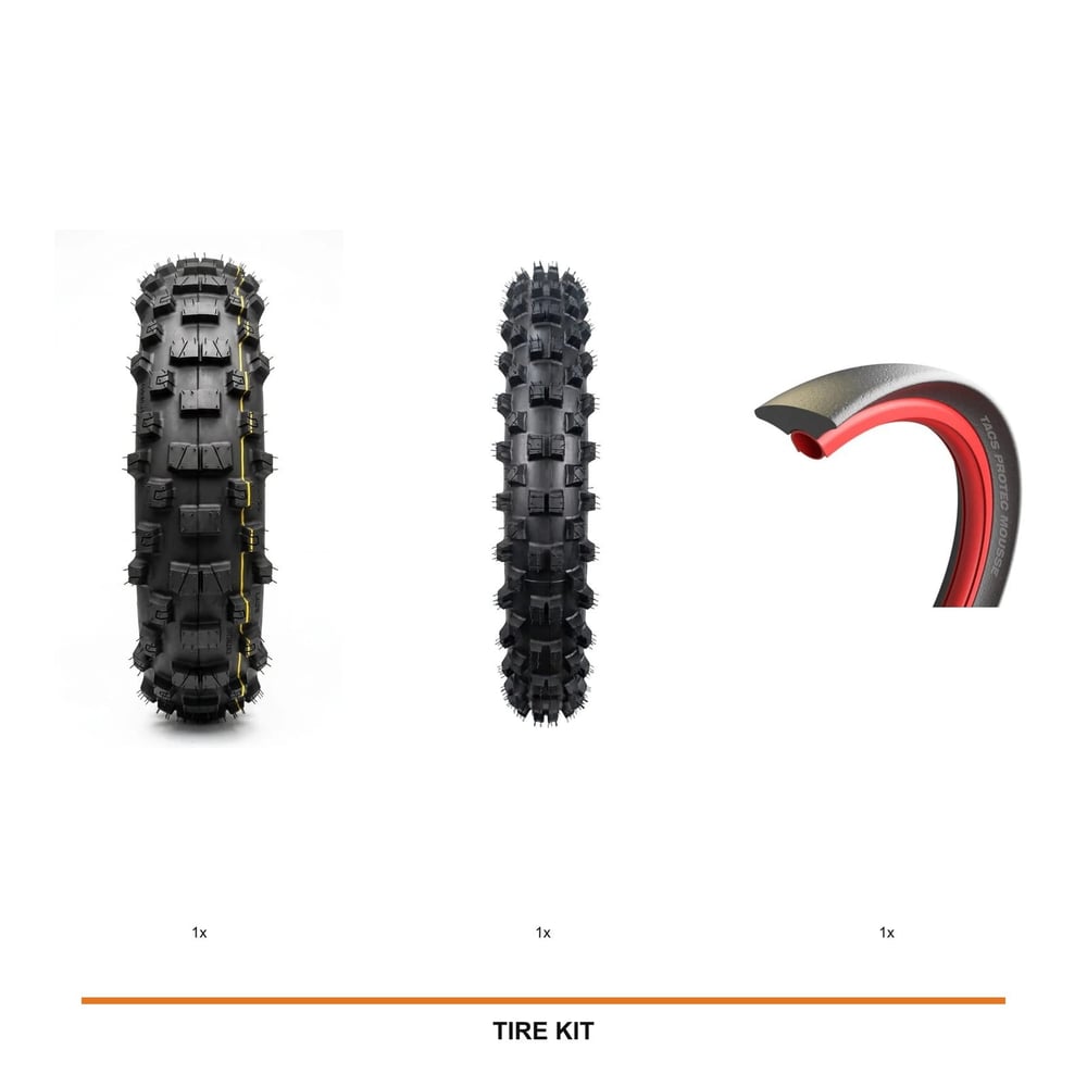 IRON GRIP XC95 Super Soft Rear + TRX Front Medium + TACS Front Mousse kit