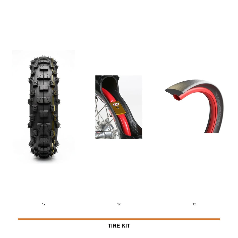 IRON GRIP XC95 Super Soft Rear + Tubliss 18 + TACS Half Mousse Medium kit