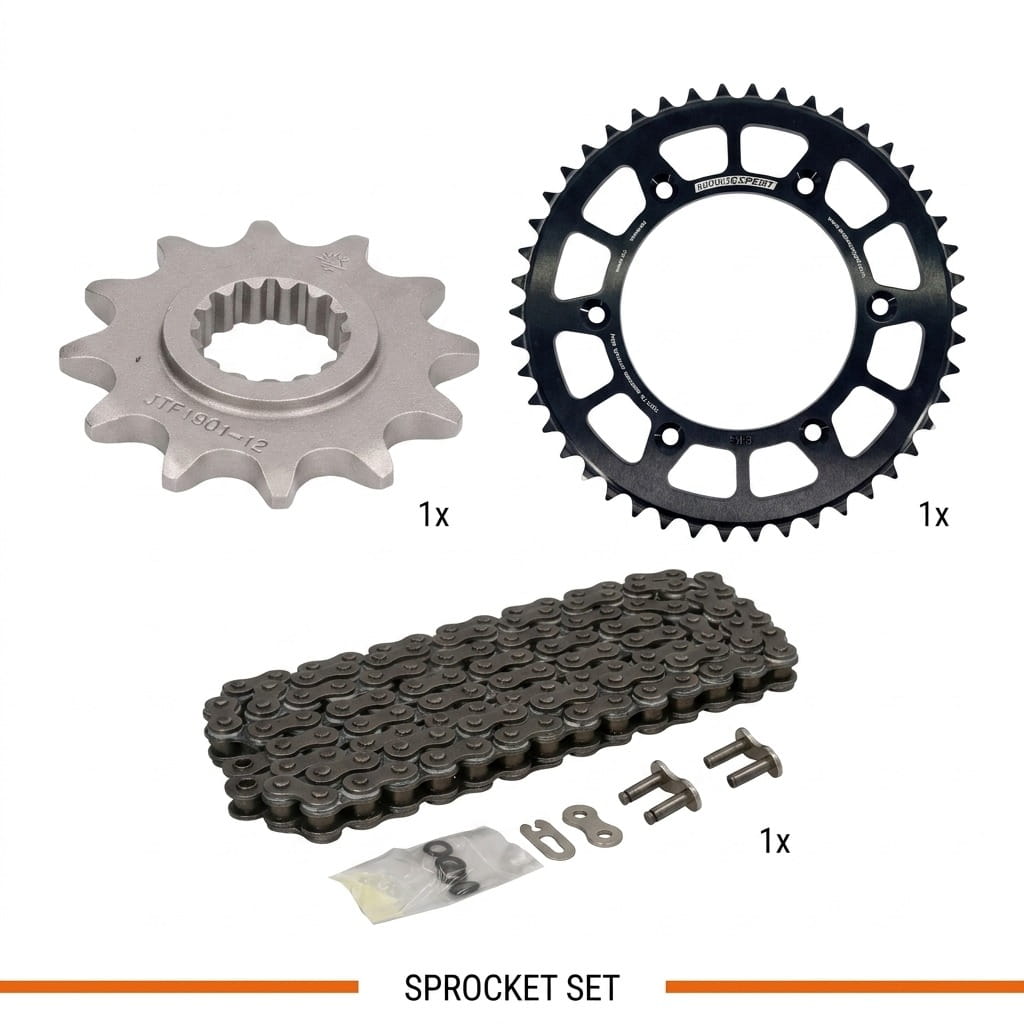 JT 12T + EE 46T + JT 520 Chain kit