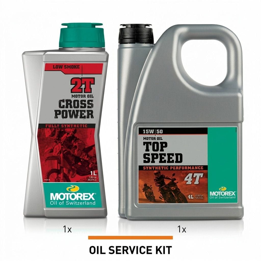 Motorex Cross Power 2T 1L + 15W50 4L kit