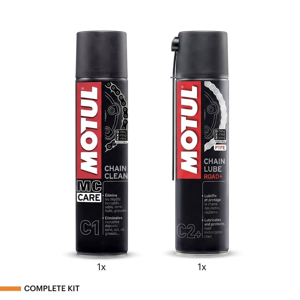 Motul Chain Clean + Motul Chain Lube Road+ kit