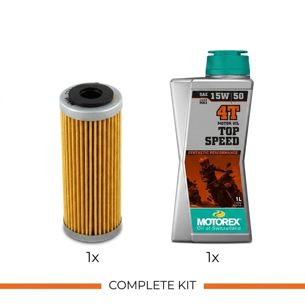 OEM Oil Filter + Motorex 15W50 1L kit