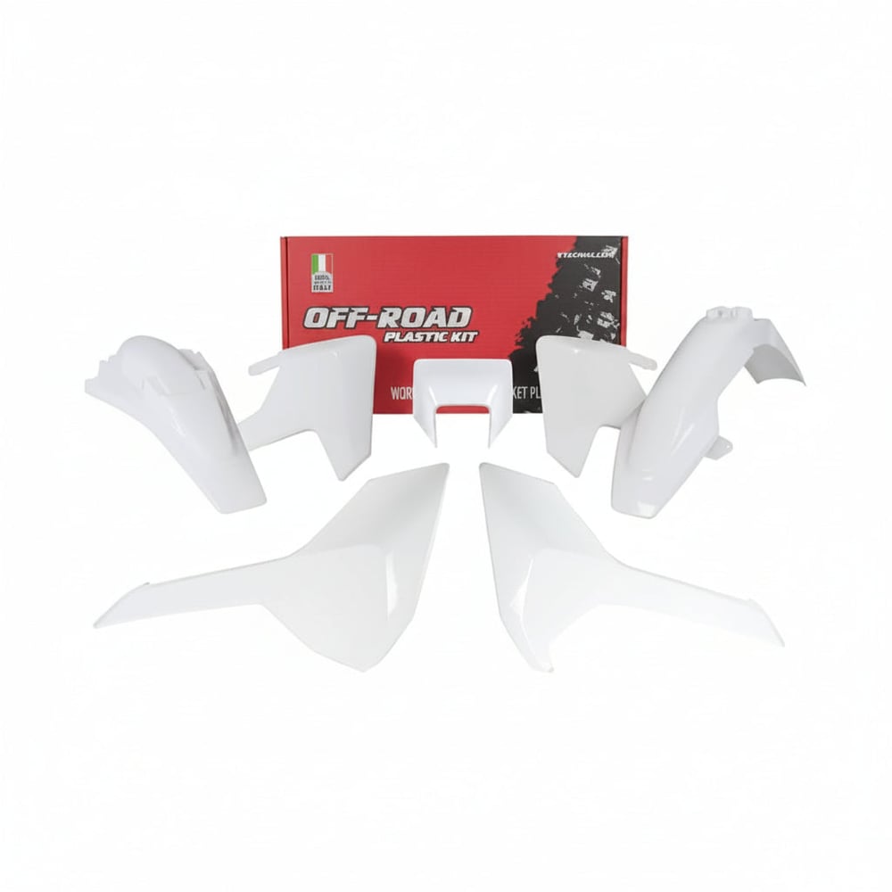 Rtech Husqvarna Plastics Kit (No Fork Guards) - TE/FE 2017-2019 - White