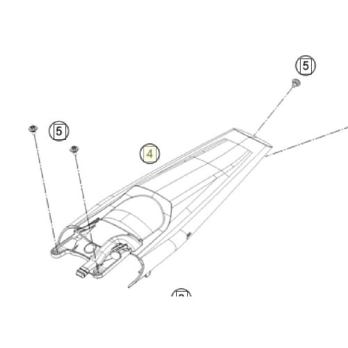 OEM Rear fender Husqvarna 2024+ Green Fluo