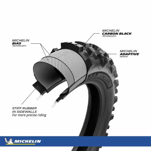 MICHELIN Rear Tire 140/80-18 ENDURO MEDIUM 2 Cross/Enduro (New Mode)