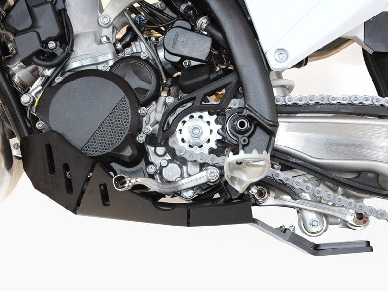 AXP Skid Plate 2024 KTM(MX)/HUSQVARNA/GASGAS with linkage guard, 2T - Black