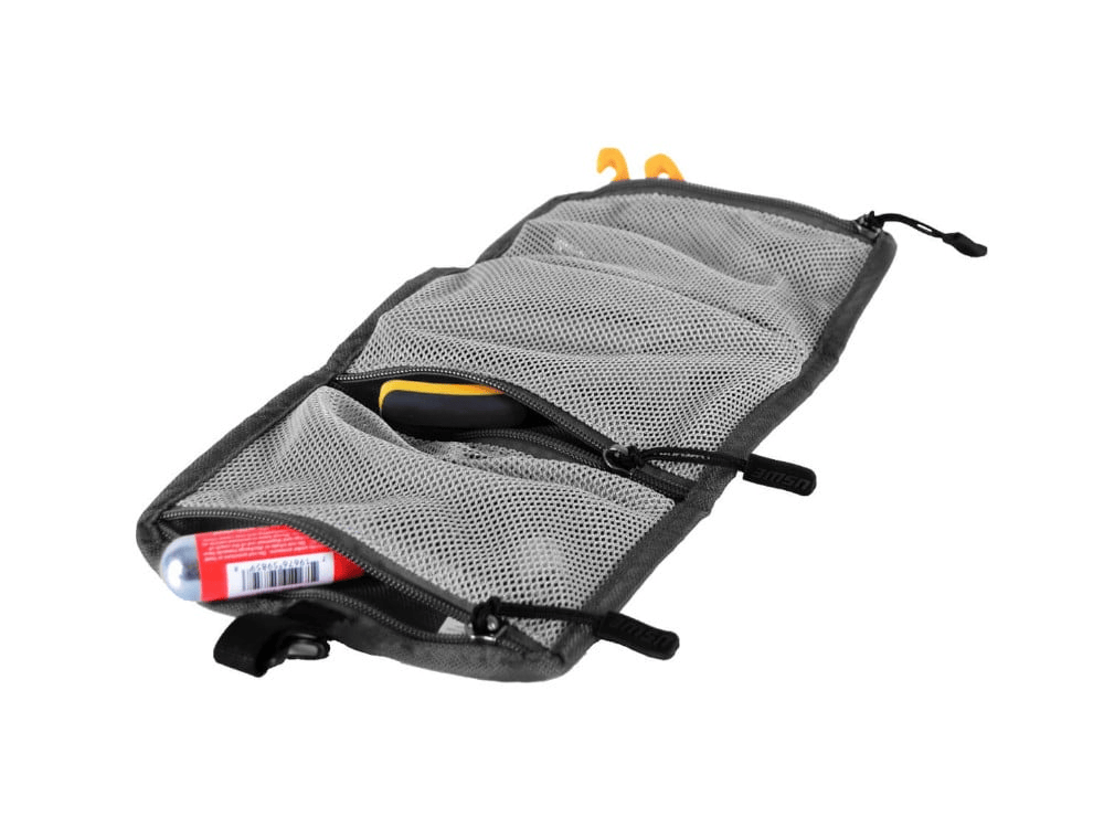 USWE Foldable Tool Bag with Organizer - open view showing compartments