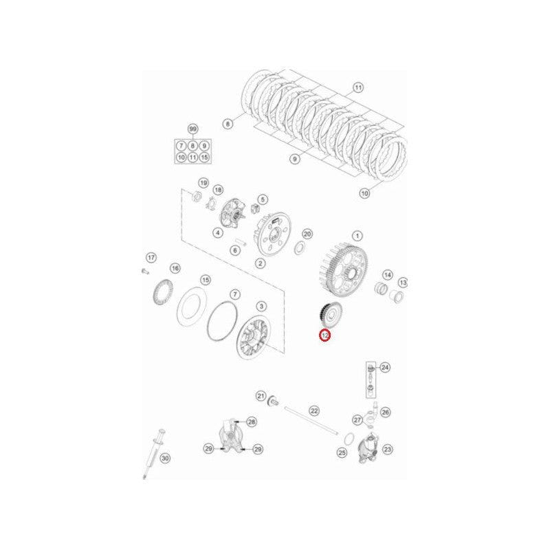 1st PRIMARY GEAR KTM 2017-2025+ ENDURO/CROSS-COUNTRY