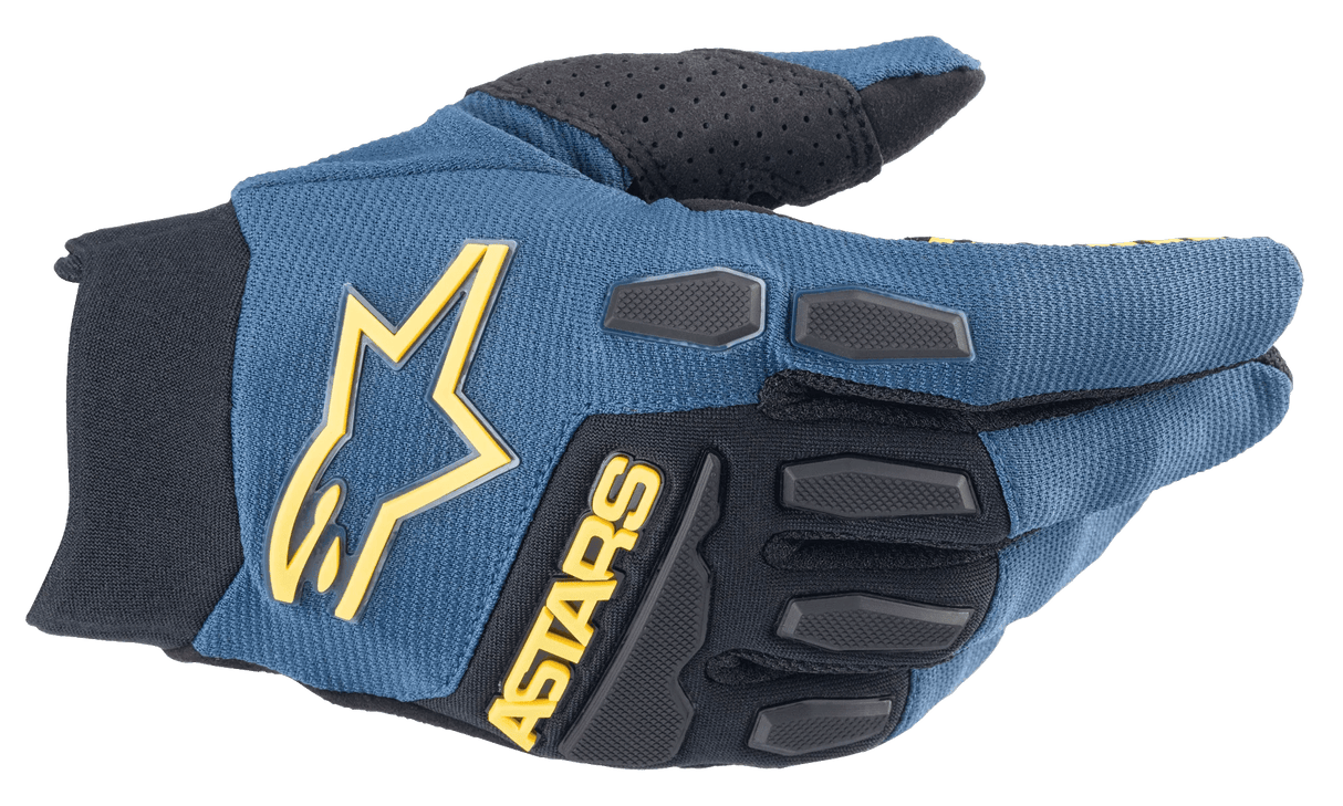 Gloves bicycle ALPINESTARS FREERIDE GLOVES blue/yellow