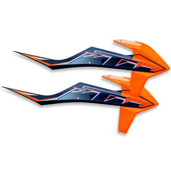 KTM Tank Spoiler Set with Graphics for EXC/XC-W 2022 Models - 79108054000HDA