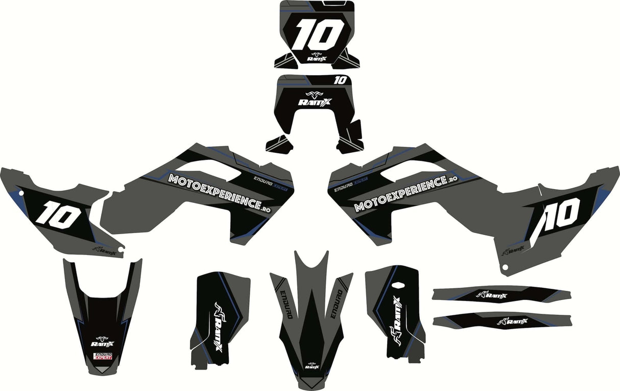 Stickers for HUSQVARNA 2024+ 2T/4T MX/ENDURO — Black