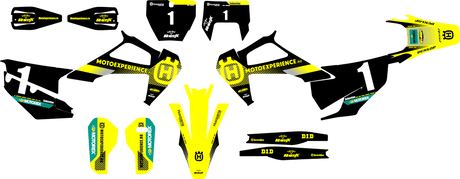 Stickers for HUSQVARNA 2020-2023 2T/4T all models — Black/Yellow