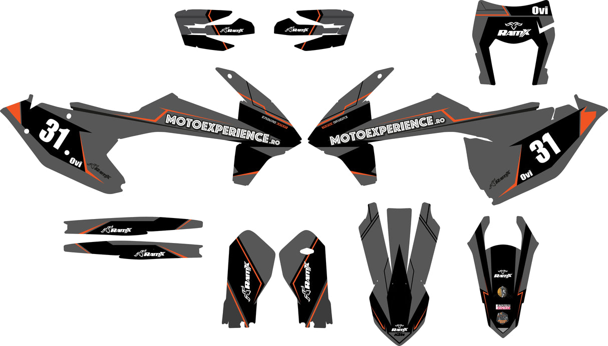 Stickers for KTM 2017-2019 2T/4T all models — Black