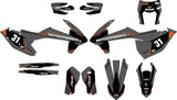 Stickers for KTM 2017-2019 2T/4T all models — Black
