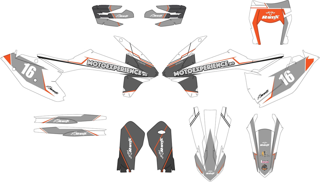 White Stickers for KTM 2017-2019 2T/4T all models