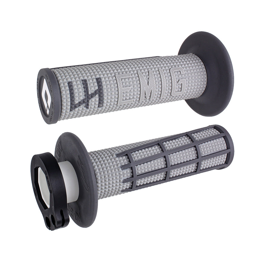 ODI EMIG 2.0 V2 Lock-On Grip Set Grey / Graphite H36E2GH