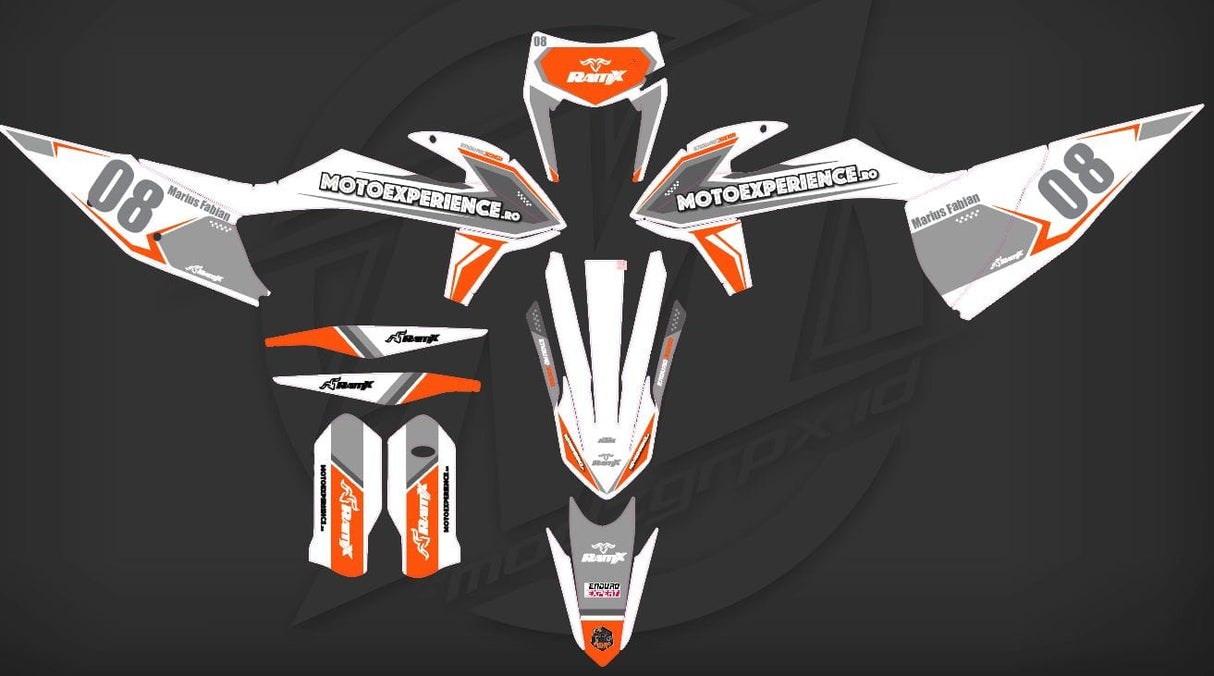 White Stickers for KTM 2020-2023 2T/4T all models