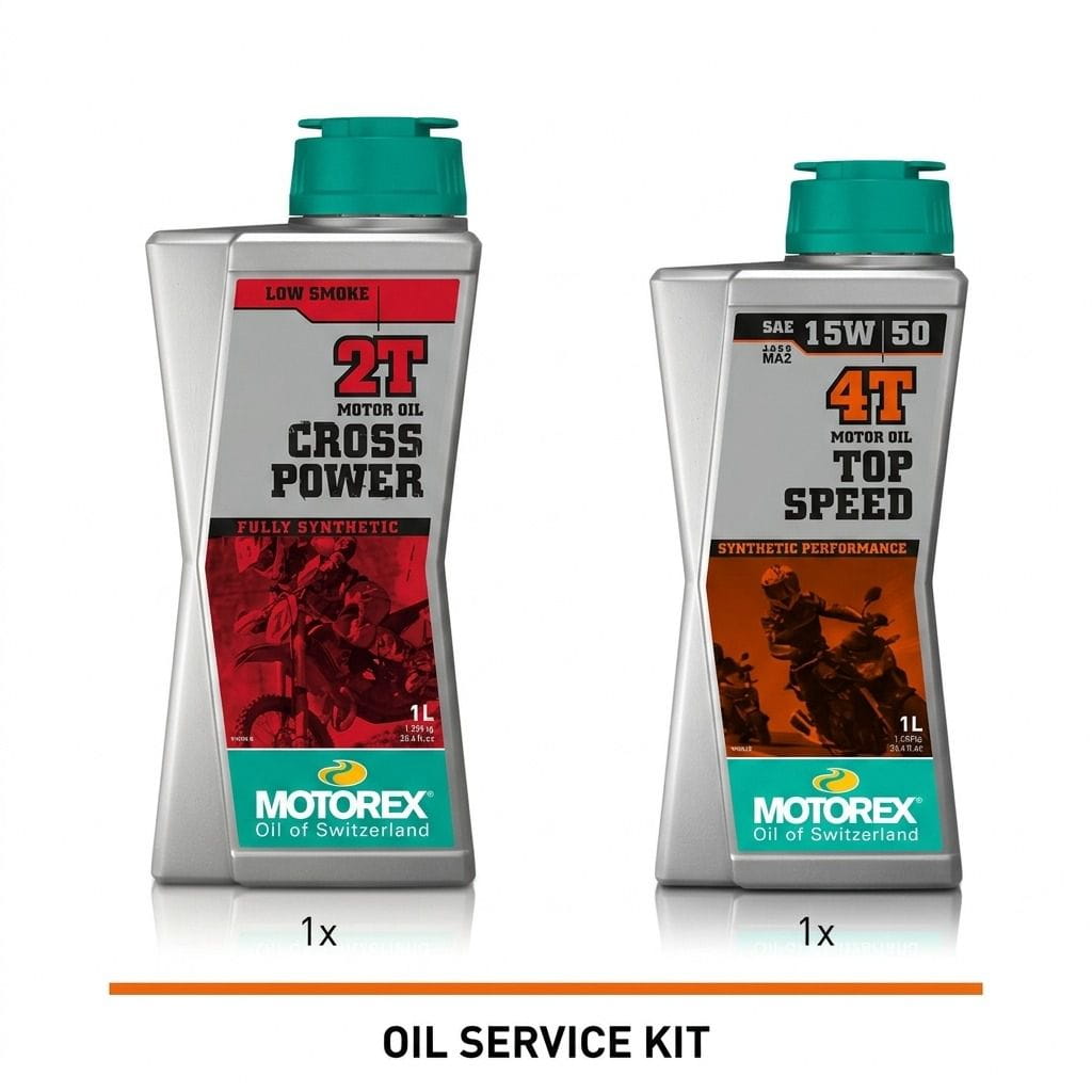 Motorex Cross Power 2T 1L + 15W50 1L kit