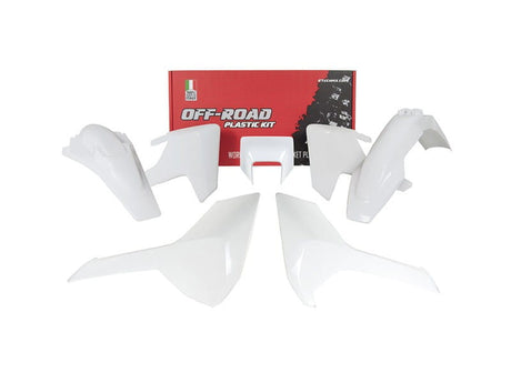 Rtech Husqvarna Plastics Kit (No Fork Guards) - TE/FE 2017-2019 - White