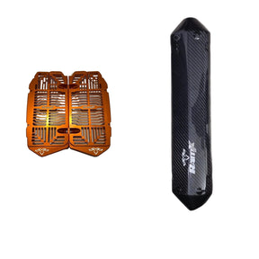 RamX Radiator Guards + Carbon Muffler Guard kit