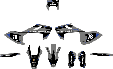 Stickers for HUSQVARNA 2017-2019 2T/4T all models — Black