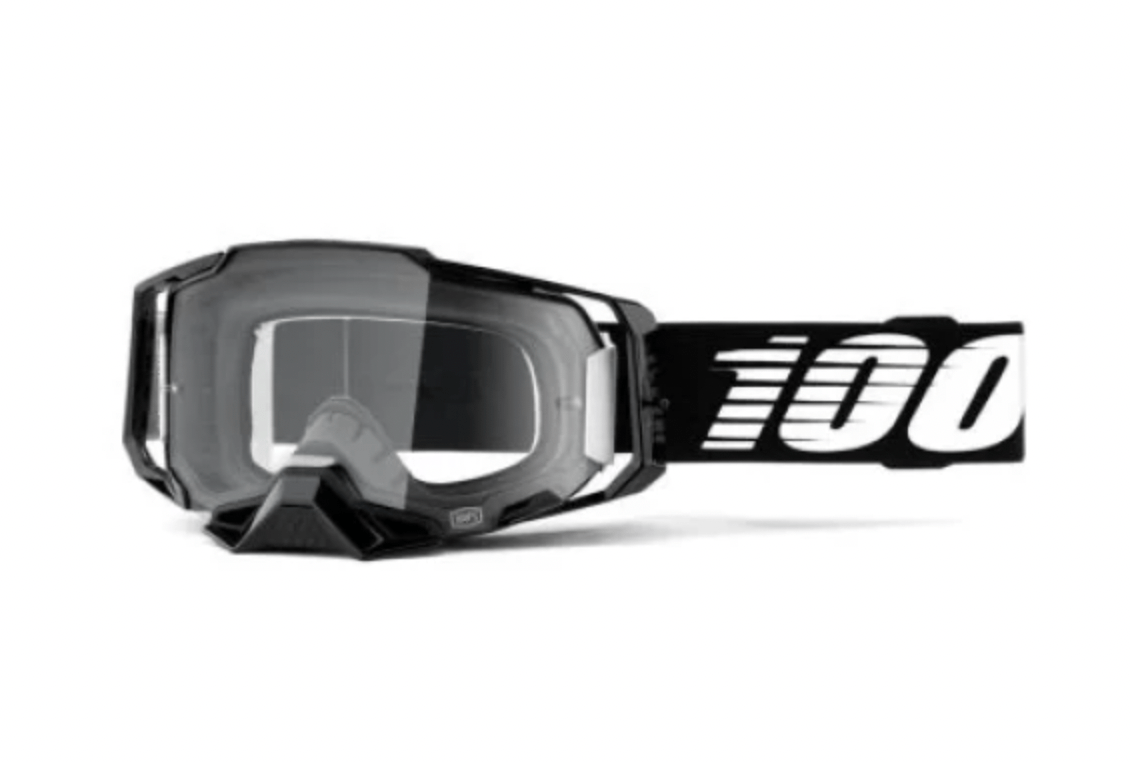 100% ARMEGA Goggle Black Clear Lens