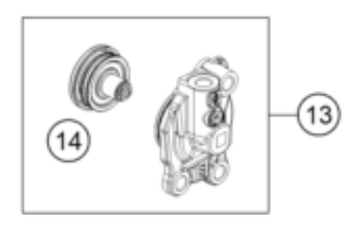 Slave cylinder Braktec GASGAS 2024-2025/HUSQVARNA 2024