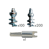 Bundle/Kit Snow or Ice Screws/Spikes/Studs for Motorcycles Front and Rear Wheels