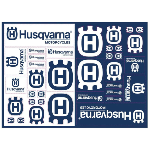Husqvarna Stickers Sheet A4