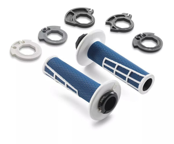 CUT LOCK-ON GRIP SET 2017-2025 KTM/HUSQVARNA/GASGAS Blue 2T/4T