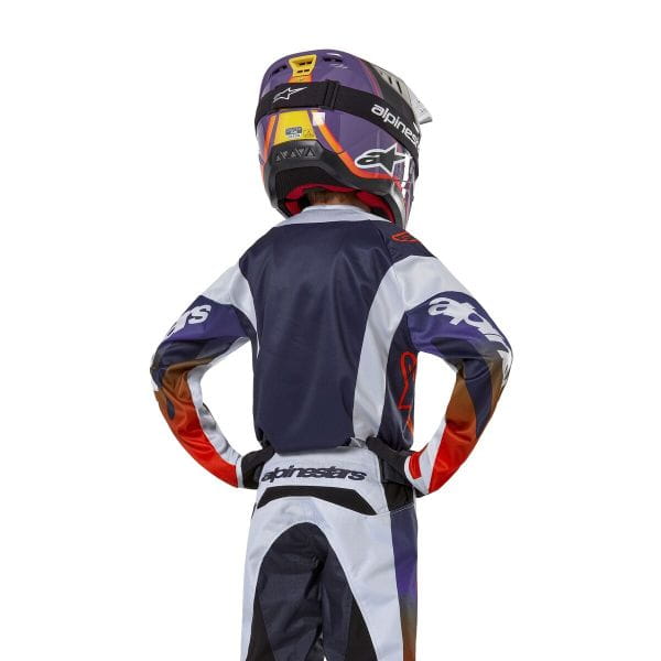 YOUTH T-shirt Off road ALPINESTARS MX YOUTH RACER black/grey/orange