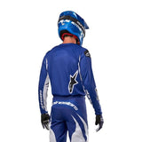 Men T-shirt Off road ALPINESTARS MX FLUID blue/white