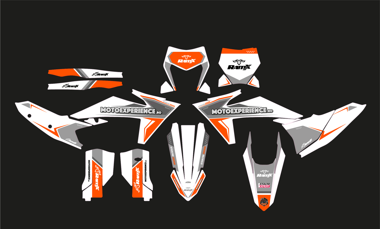 White Stickers for KTM 2024 2T/4T all models