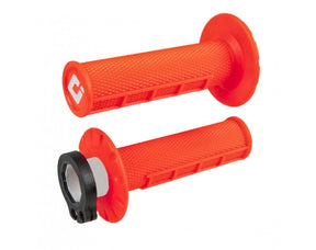 ODI MX V2 Half-Waffle Lock-On Grips Fluo Orange  H36HWO
