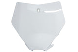 CeMoto Front Number Plate for KTM EXC / EXC-F / SX / SX-F / XC 125-450 2019-2023 — White