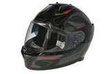 Helmet Integral SHARK SKWAL i3 LINIK black/glossy/grey/red, unisex