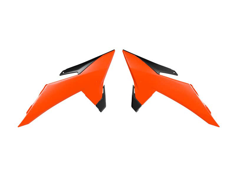 KTM Radiator Scoops - Orange/Black pair