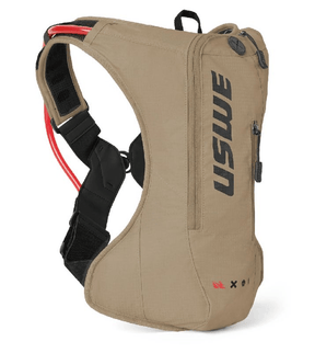 USWE Outlander 4L Hydration Backpack - front view tan/khaki