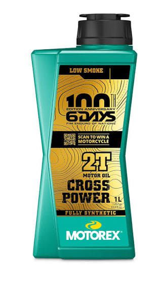 Oil 2T MOTOREX CROSS POWER 2T — 1L 6Days Edition