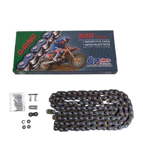 Chain CZ 520 RDO (118 zale) with O-Ring perfect for mud