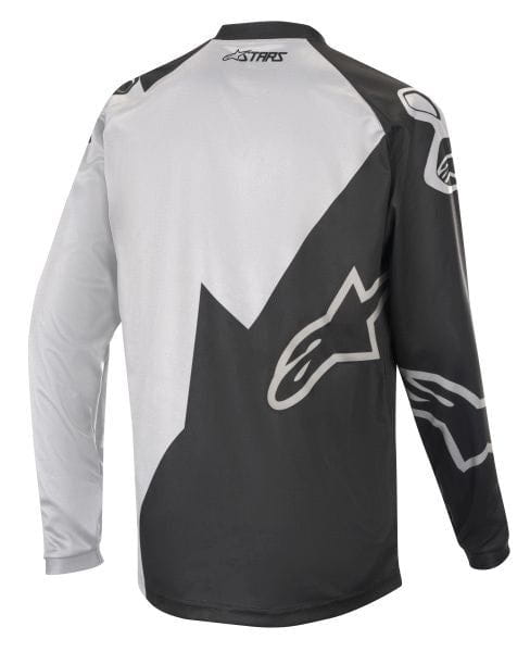 YOUTH T-shirt cycling ALPINESTARS YOUTH RACER FACTORY LS JERSEY black/white