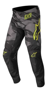 YOUTH Trousers Off road ALPINESTARS MX YOUTH RACER TACTICAL black/camo/fluorescent/grey/yellow