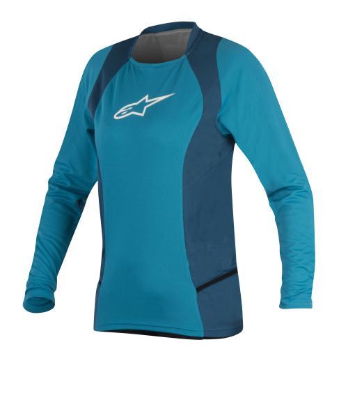 Women T-shirt cycling ALPINESTARS STELLE DROP 2 blue/white