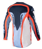 Men T-shirt Off road ALPINESTARS MX FLUID AGENT blue/navy blue/orange/white