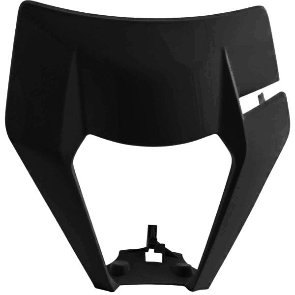CeMoto Headlight Mask for KTM EXC / EXC-F 125-500 2019-2023 — Black